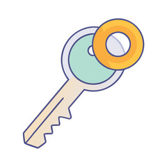 key icon, key vector illustration-simple illustration of key, perfect for key logos and icons