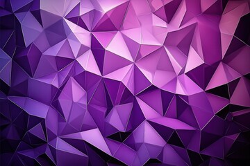 Fototapeta premium A colorful display of triangular forms against a rich purple backdrop.