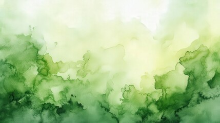 Fototapeta premium Abstract Green Watercolor Background Featuring Soft Moss Tones and Fluid Brush Strokes for Artistic Design and Creative Projects