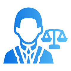 lawyer Gradient icon