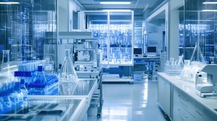 Fototapeta premium Modern Scientific Laboratory: A Glimpse into Research and Innovation