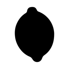 Fototapeta premium Lemon silhouette vector icon sign symbol illustration design