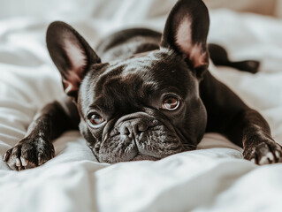 Cute dog photo, pet dog close-up