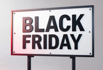 Fototapeta premium Shoppers Prepare for Holiday Deals on Black Friday in Bustling City Streets. Generative AI