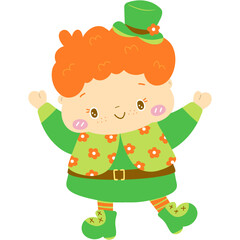 St. Patrick’s day cute flat vector 