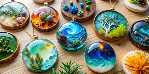 Luminous Epoxy Resin Art: Abstract Swirls and Vibrant Colors in Long Exposure Photography