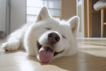 Cute dog photo, pet dog close-up