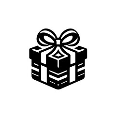 This is the very useful of Silhouettes background black& white Gift Box