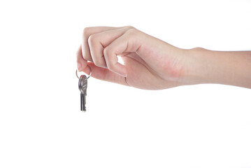 hand holding keys