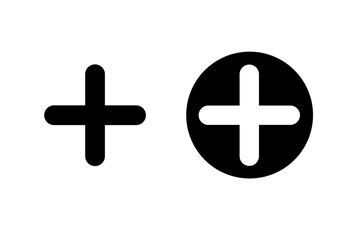 Obraz premium plus icon vector on white background. add icon