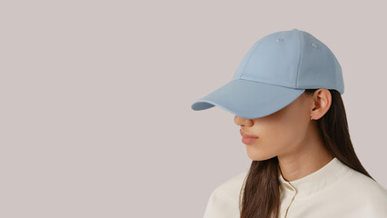 Fototapeta premium portrait of a young woman wearing a hat