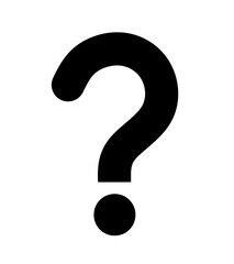 question mark vector on white background. question icon