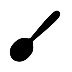 spoon icon vector on white background