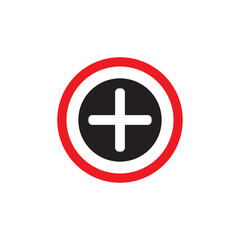 plus icon vector illustration