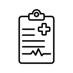 Fototapeta premium Medical Report icon color editable