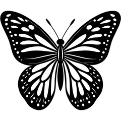 butterfly silhouette vector