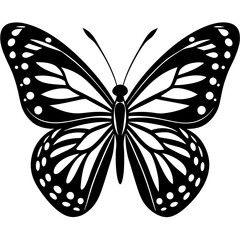 butterfly silhouette vector
