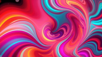 Fototapeta premium Colorful swirls create an enchanting dance of light and movement in vibrant hues of pink and blue