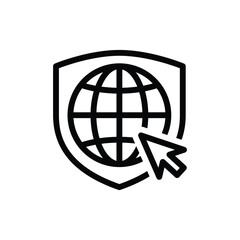 Website internet Earth globe icon