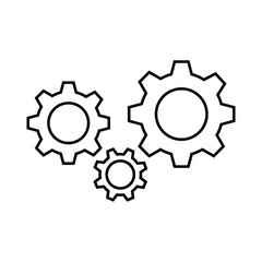 Gear logo vector icon