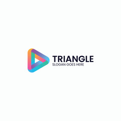 Triangle Gradient Colorful Logo