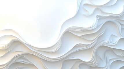 Obraz premium White abstract waves, background texture