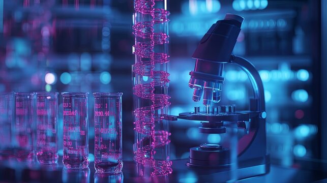 Research medical DNA lab science biotechnology scientist laboratory clinic medicine chemistry. Medical analysis DNA research equipment technology test microscope work health scientific computer gene
