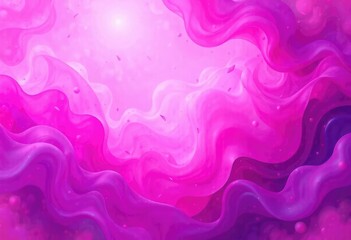 Fototapeta premium Whimsical abstract background with shades of magenta and fuchsia, abstract, swirly, wavy