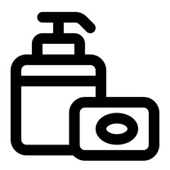 toiletries icon for illustration