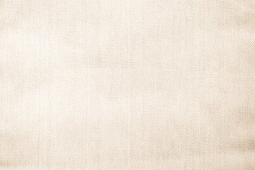 Brown sackcloth woven texture background in natural pattern. Jute hessian burlap, linen background in light beige cream color blank. Weaving canvas fiber line cotton cloth textured as organic.