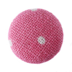 Cloth buttons isolated on white background