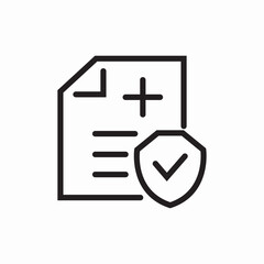 Document check approved icon vector sign