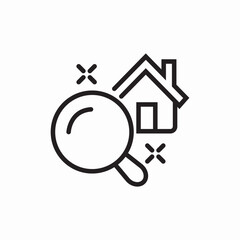 House cleaning service icon vector sign