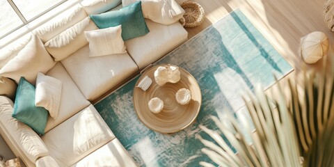 Modern Coastal Living Room Decor Stylish Comfortable Furniture