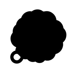 Wool silhouette vector icon sign symbol illustration design.