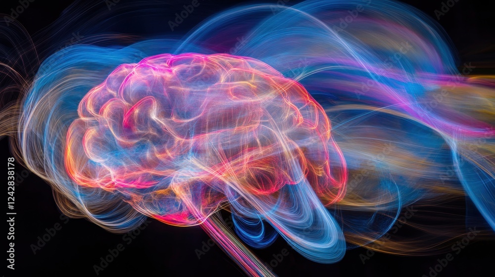 Poster abstract brain energy flow visualization