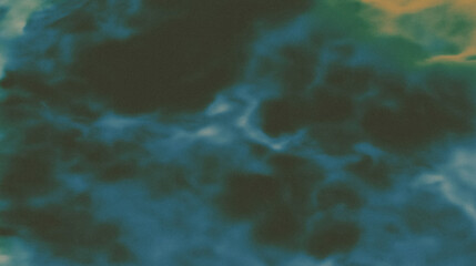 Obraz premium Abstract watercolor texture with blue green swirls and organic patterns