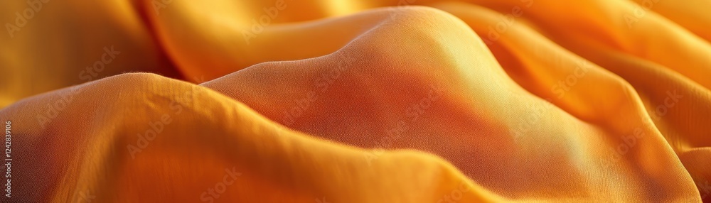 Poster amber fabric draped softly in gentle waves