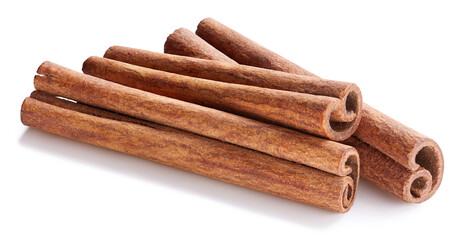 Cinnamon isolated on white background