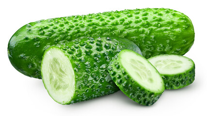 Cucumber isolated on white background