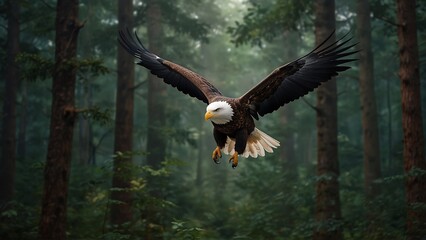 eagle in flight