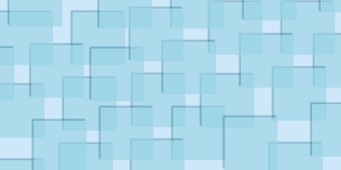 Abstract blue color triangle and square shape in modern pattern background. Abstract light blue technology background with square shapes: modern digital design with geometric elements. 
