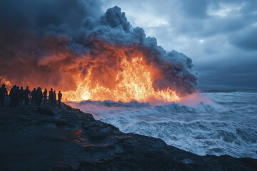 Fototapeta premium Climate Change Increases Frequency of Extreme Weather Events