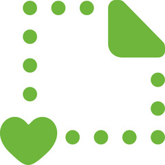 File Missing Love Favorite icon logo design