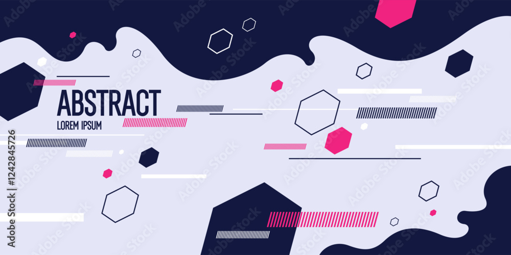 Poster background with abstract shapes. a template for design and creativity. the composition of the figure