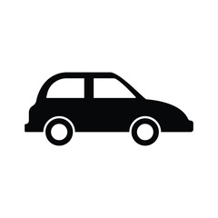 simple car icon vector design silhouette