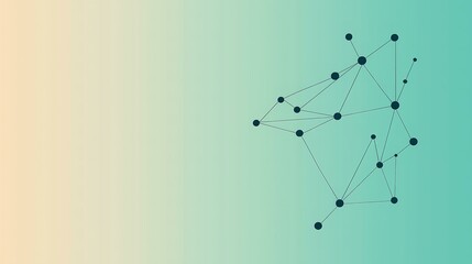 Abstract Network Grid on Gradient Background