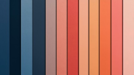 Color Palette of Vertical Stripes
