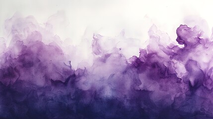 Fototapeta premium An ethereal watercolor abstract with soft lavenders and glowing whites