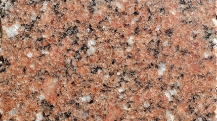 Detailed Close Up Of Pink Granite Stone Texture
